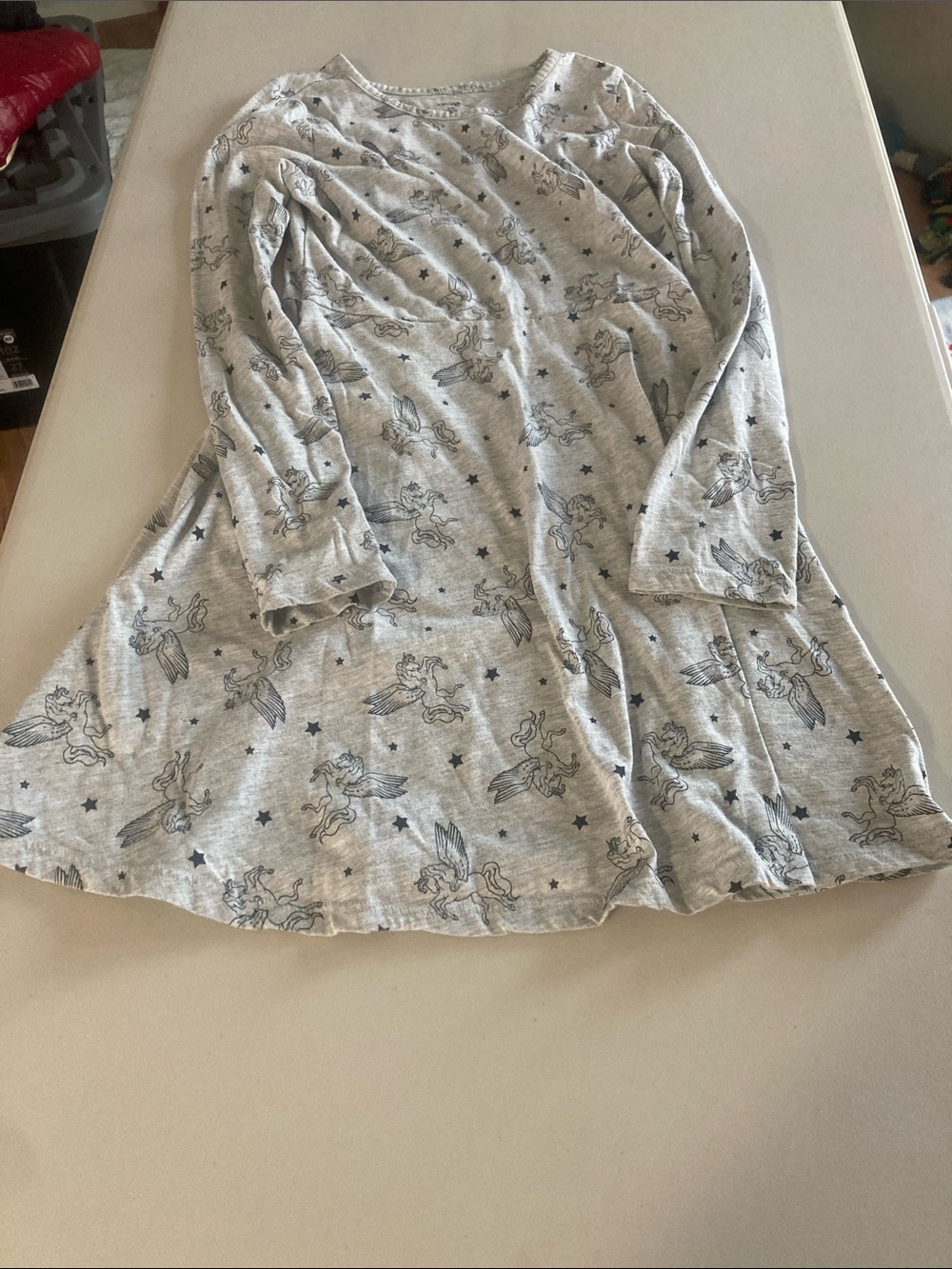 George Gray Unicorn Print Casual Kids Dress